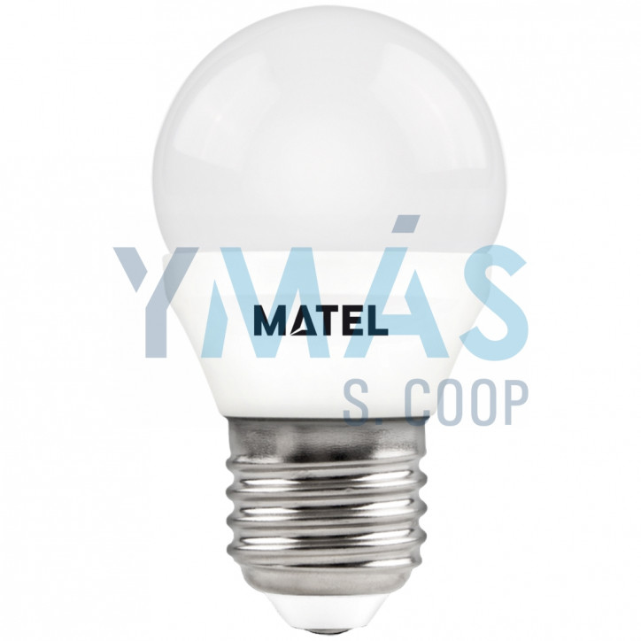 LAMPARA LED ESFERICA E27 7W CALIDA 650 LUMENS