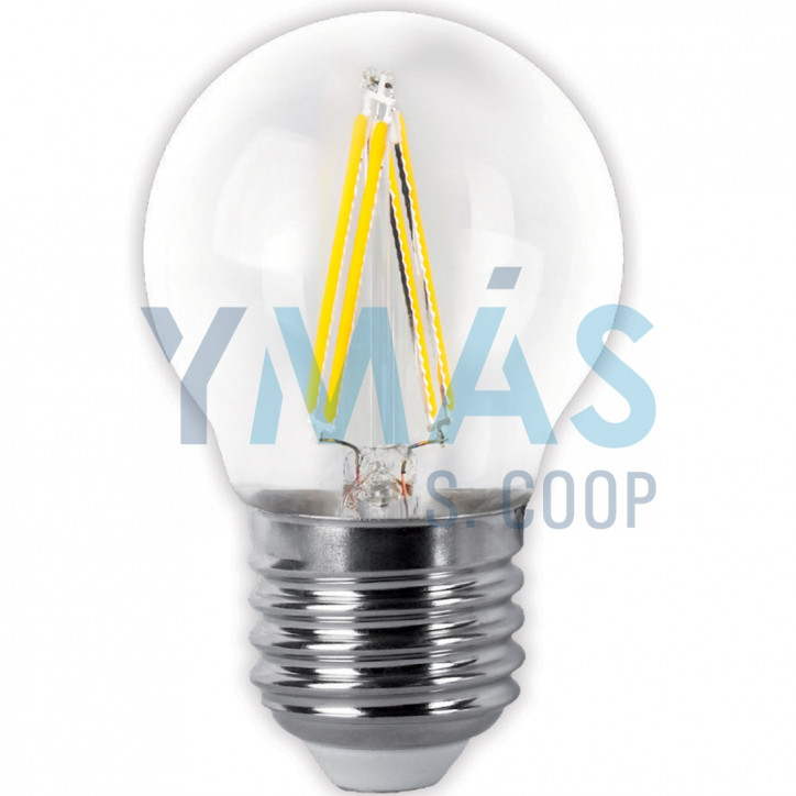 LAMPARA LED ESFERICA FILAMENTO E27 4W FRIA 400 LM