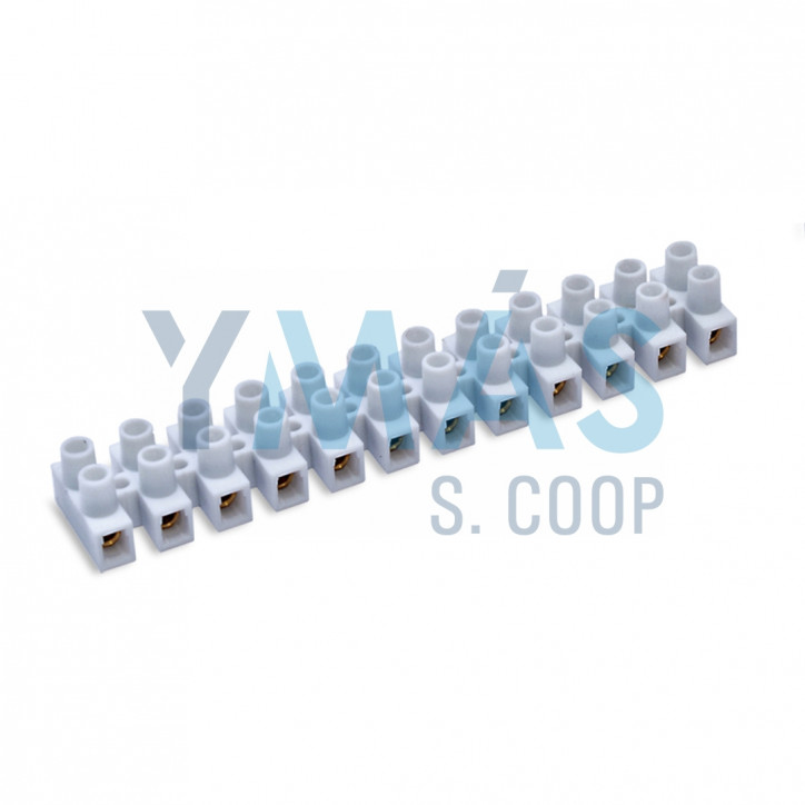REGLETA CONEXION 2.5MM 12 ELEMENTOS 24 A BLANCO