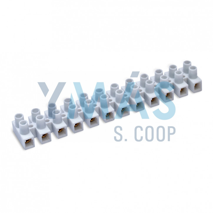 REGLETA CONEXION 10MM 12 ELEMENTOS 57 A BLANCO