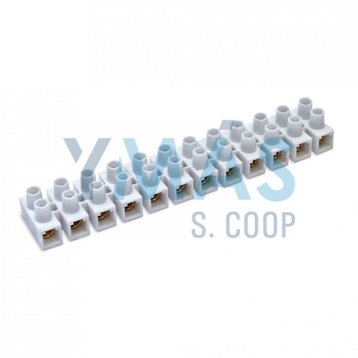 REGLETA CONEXION 16MM 12 ELEMENTOS 76 A BLANCO