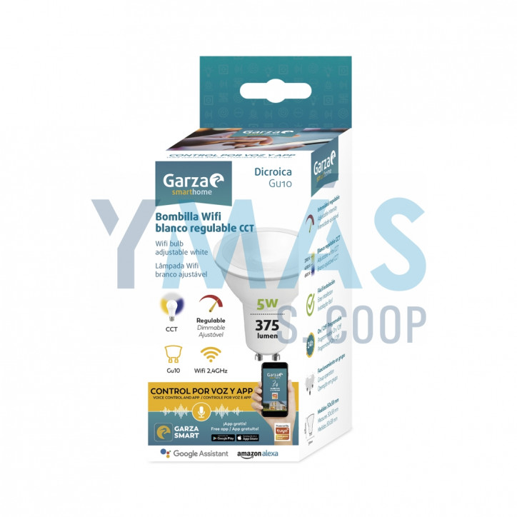 LAMPARA WIFI REGULABLE CCT 5W 375 LUMENS