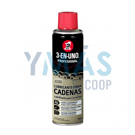 ACEITE LUBRICANTE 3 EN 1 CADENAS SPRAY 250ML