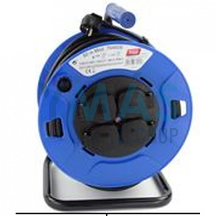 ENROLLACABLE 50M 3x1,5MM 3000W TAPA IP44 NEGRO