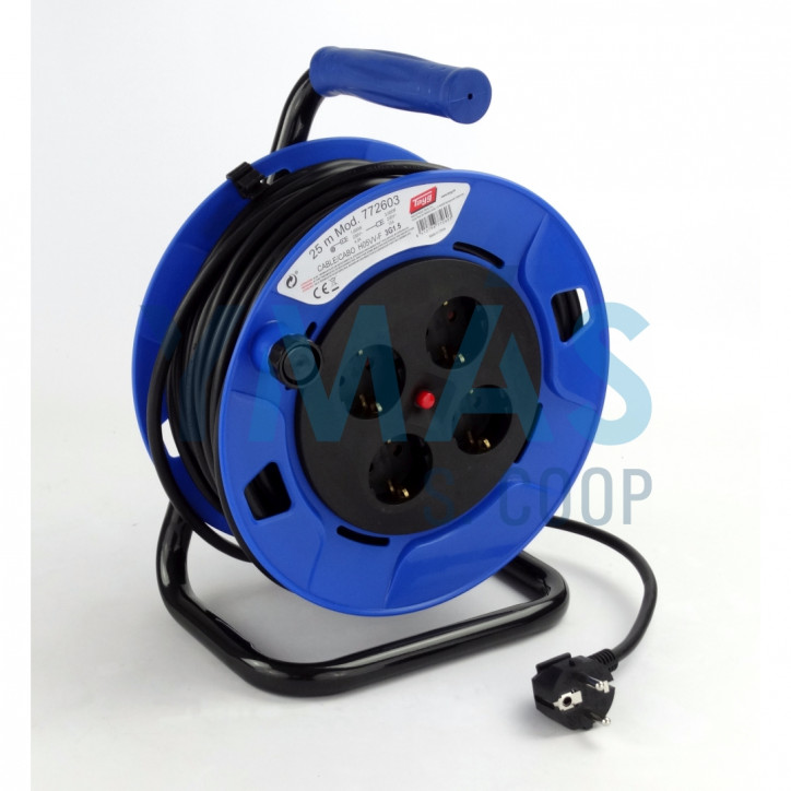 ENROLLACABLE 25M 3x1,5MM 3000W C/PROTECTOR IP20