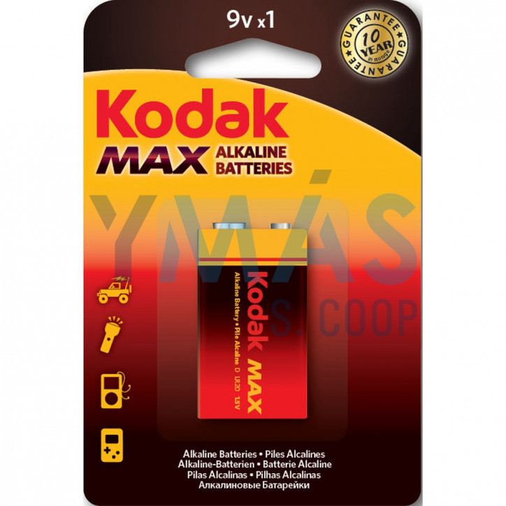 PILA ALCALINA MAX 9V 6LR61 1 UNIDAD