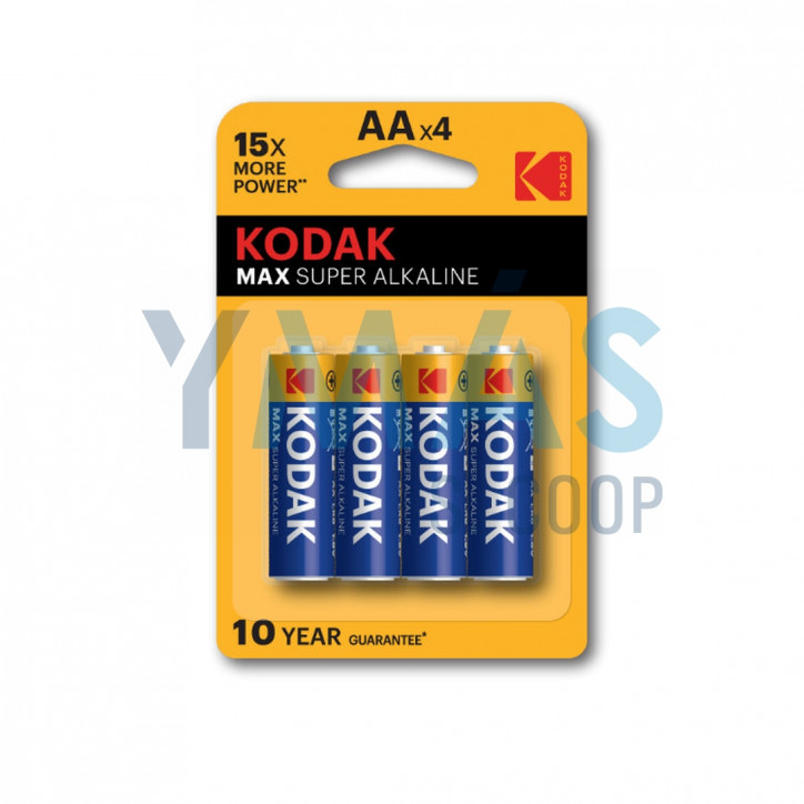 PILA ALCALINA MAX 1.5V LR6 4 UNIDADES