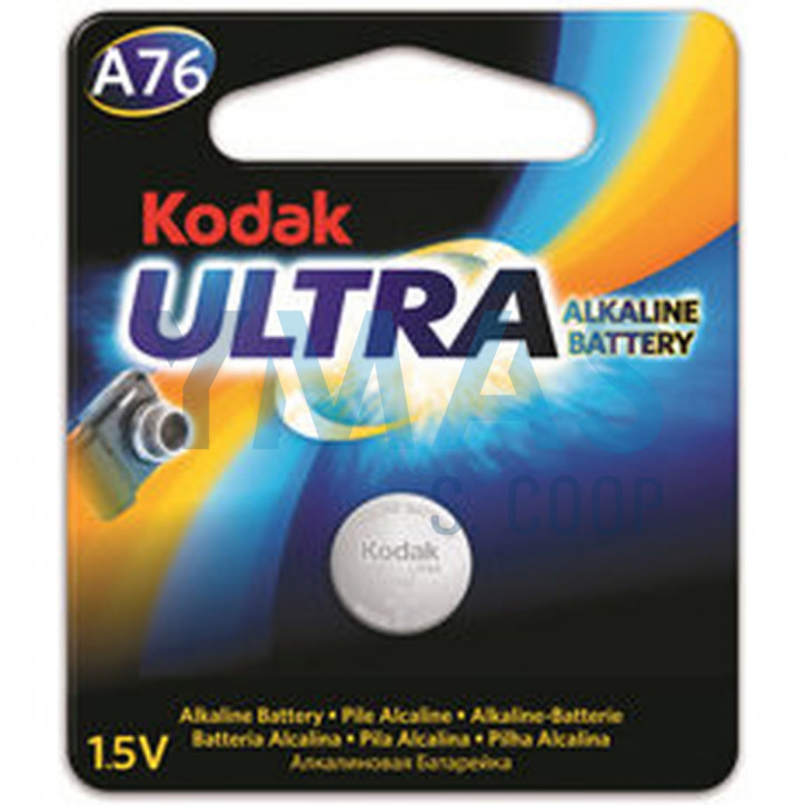 PILA BOTON ALCALINA ULTRA 1.5V A76 1 UNIDAD
