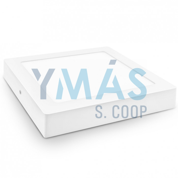 DOWNLIGHT LED CUADRADO BLANCO SUPERFICIE 18W FRIA