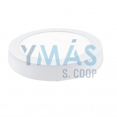 DOWNLIGHT LED REDONDO BLANCO SUPERFICIE 24W FRIA