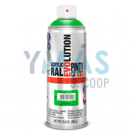 PINTURA SPRAY ACRILICA RAL 6018 VERDE 400ML