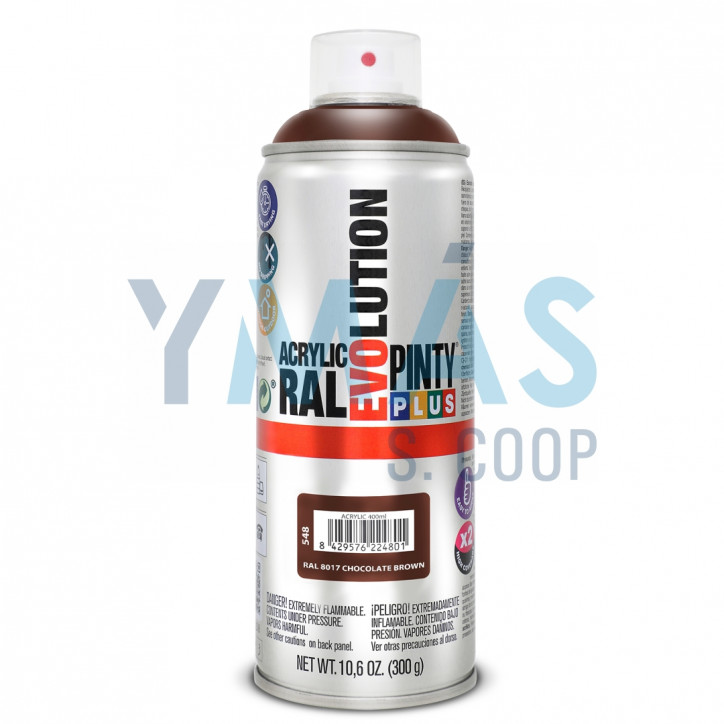 PINTURA SPRAY ACRILICA RAL 8017 MARRON 400ML