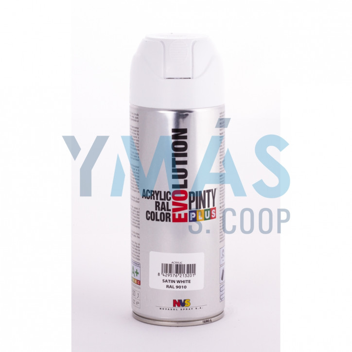 PINTURA SPRAY ACRILICA RAL 9010 BLANCO SATIN 400ML