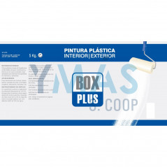 PINTURA PLASTICA INT/EXT BOX PLUS BLANCO MATE 5KG