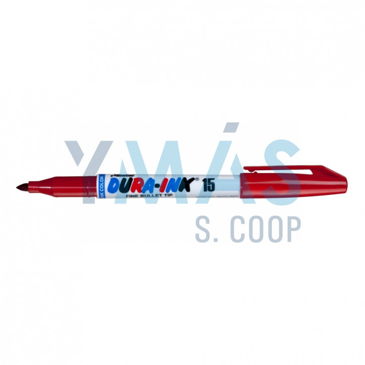 ROTULADOR DE TINTA PUNTA FINA DURA-INK 15 ROJO