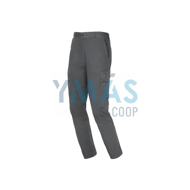 PANTALON ALGODON EASY STRETCH GRIS T-L 260GR