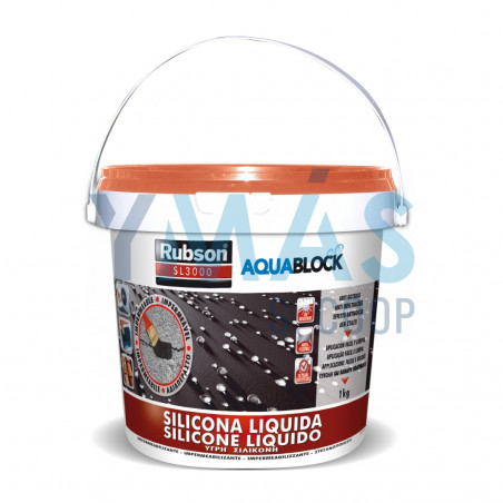 SILICONA LIQUIDA AQUABLOCK TEJA 1KG