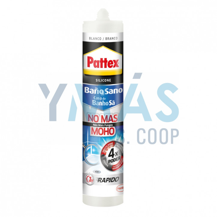SILICONA PATTEX NO MAS MOHO BLANCA 280ML