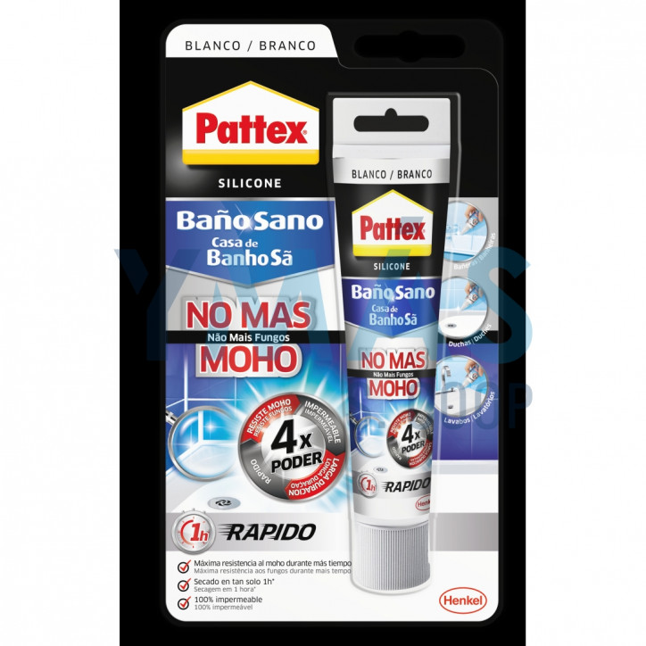 SILICONA PATTEX NO MAS MOHO BLANCA 50ML