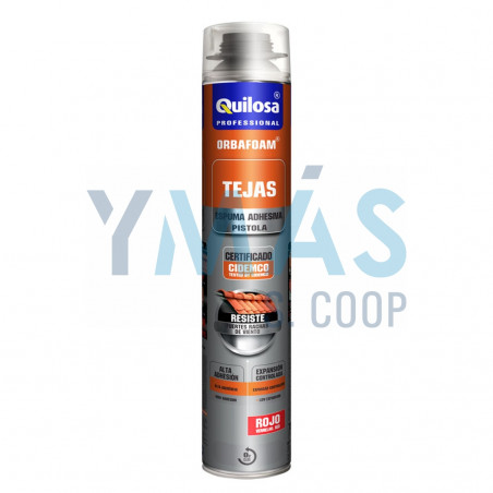 ESPUMA POLIURETANO TEJAS PISTOLA ROJO 750ML