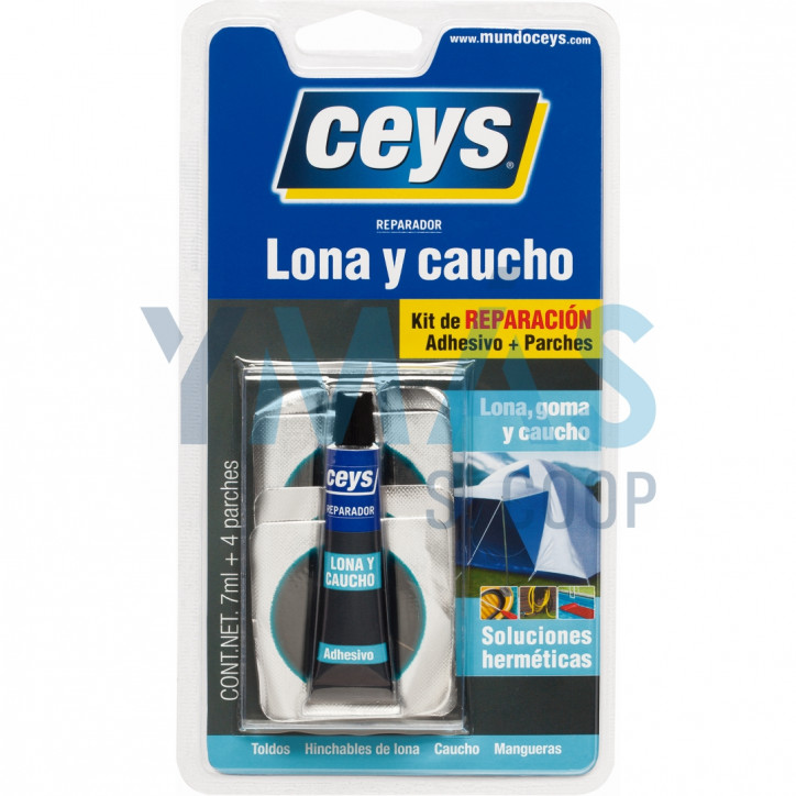 ADHESIVO ESPECIAL LONA Y CAUCHO CON PARCHES 7ML