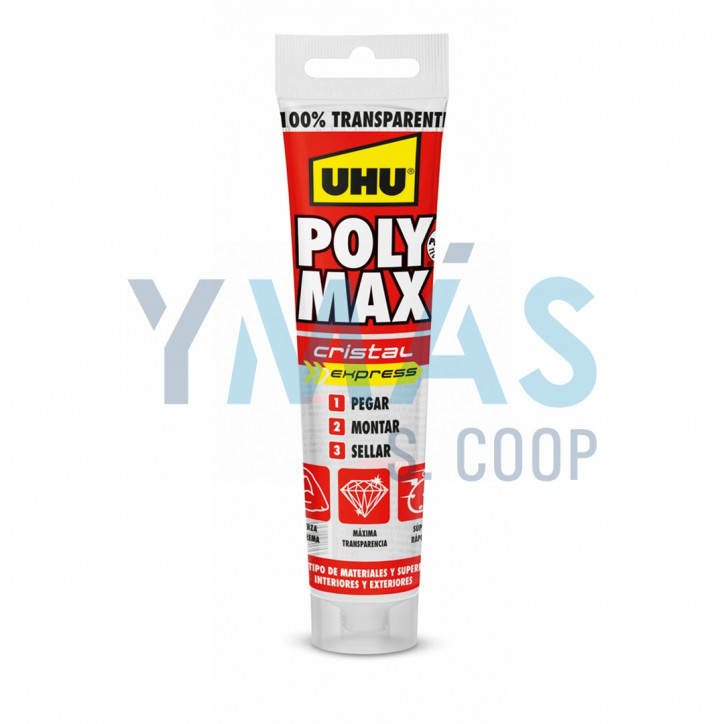 MASILLA POLY MAX EXPRESS 125 GRS. CRISTAL