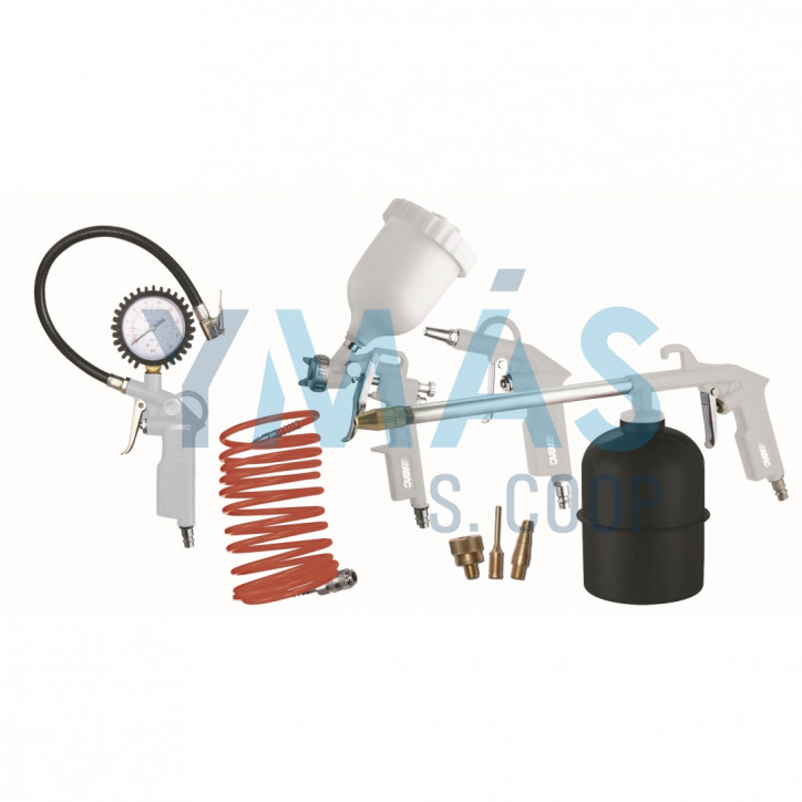 KIT AEROGRAFICO 8 PIEZAS