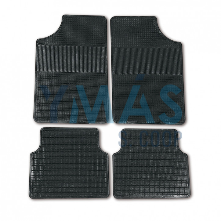 ALFOMBRA GOMA AUTOMOVIL JUEGO 4 UNID