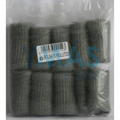 TORTA LANA ACERO PULIR FONTANERO 10 UNIDADES