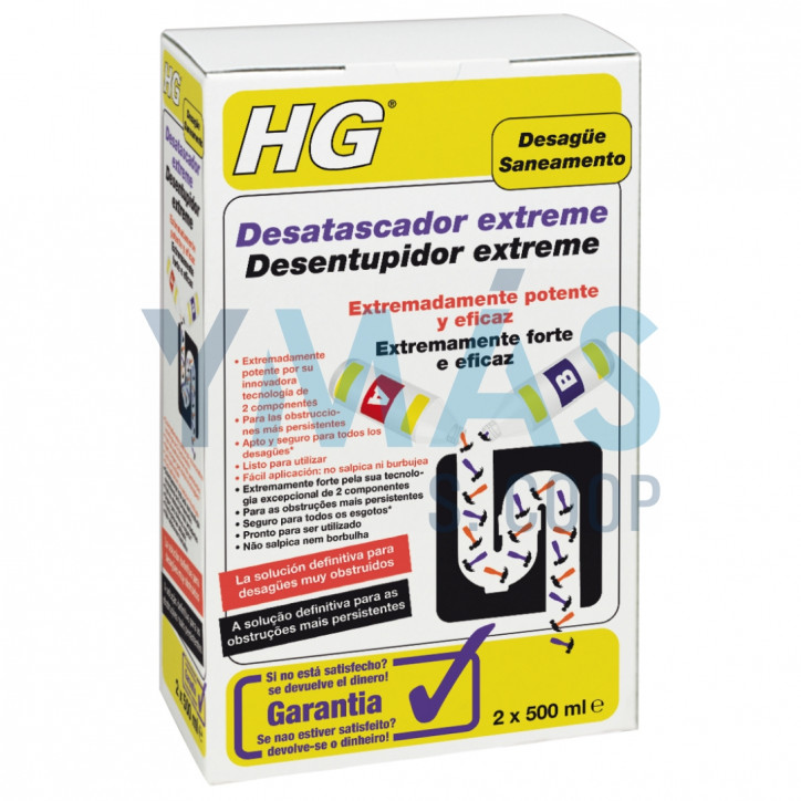 DESATASCADOR HG EXTREME 2 X 0.5L