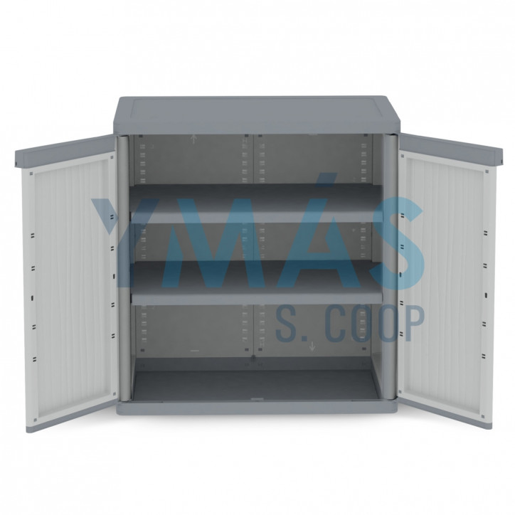 ARMARIO BAJO XL 2PUERTAS 89X54X95 GRIS WAVE
