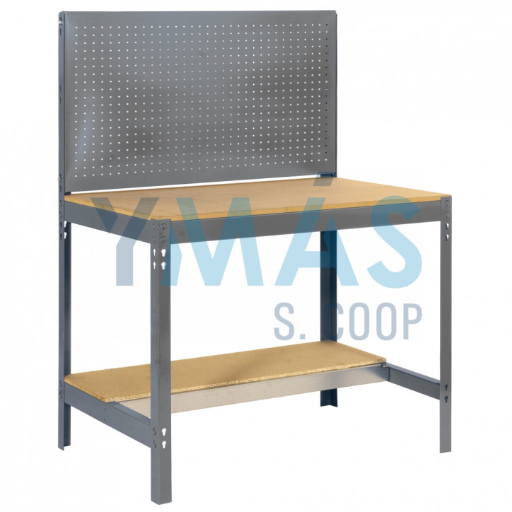 BANCO DE TALLER BT2 1200 GRIS/MADERA