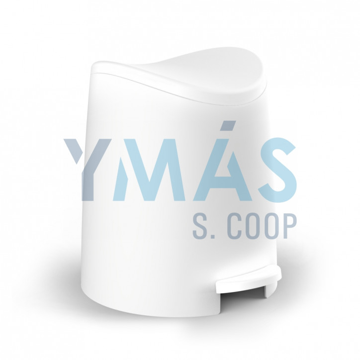 CUBO BAÑO PEDAL PP BLANCO 3L