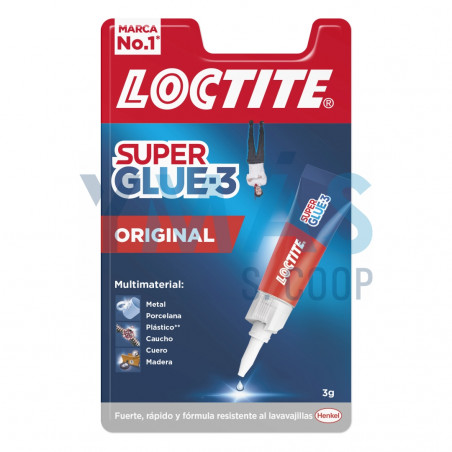 ADHESIVO INSTANTANEO LOCTITE SUPER GLUE 3 3GR