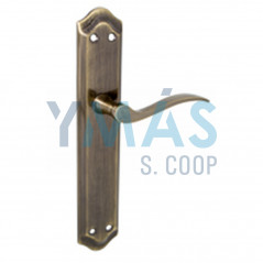 MANILLA CON PLACA ACERO CUERO