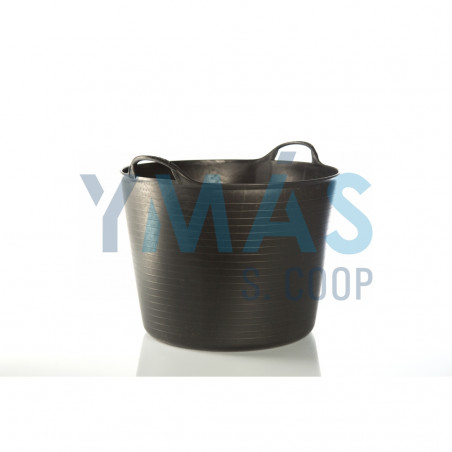 CAPAZO PLASTICO NEGRO 38L