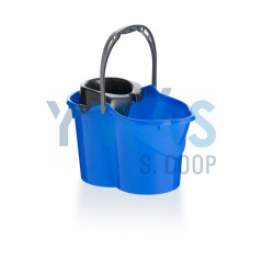 CUBO FREGONA CON ESCURRIDOR 15L AZUL