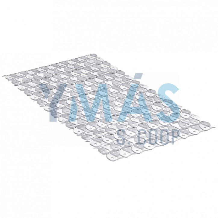 ALFOMBRA BAÑO ANTIDESLIZANTE 70X36CM BLANCA