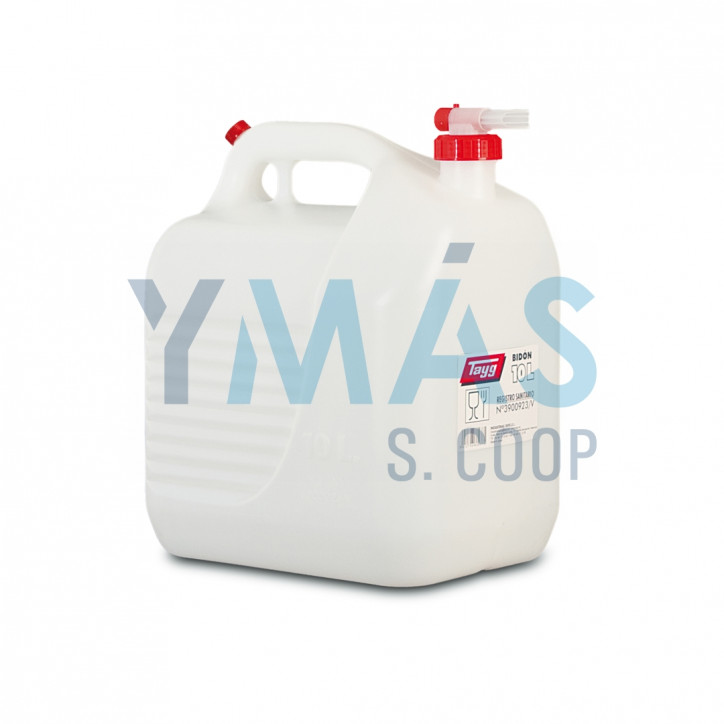 BIDON DE HDPE TAPON/GRIFO 10L