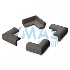 PROTECTOR CANTOS ACOLCHADO MARRON 4 UNIDADES