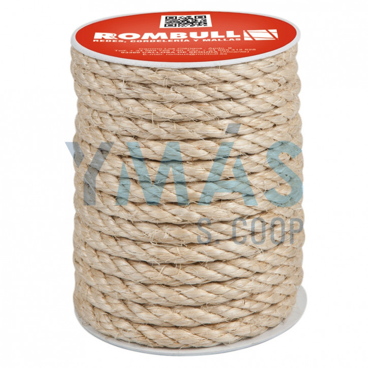 CUERDA SISAL 4 CABOS 8MM 25M