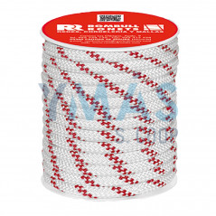 CUERDA POLIESTER CON ALMA 8MM BLANCO 15M