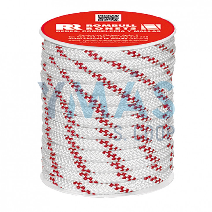 CUERDA POLIESTER CON ALMA 10MM BLANCO 15M
