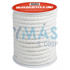 CUERDA ALGODON TRENZADA CON ALMA 8MM-15MT BLANCO
