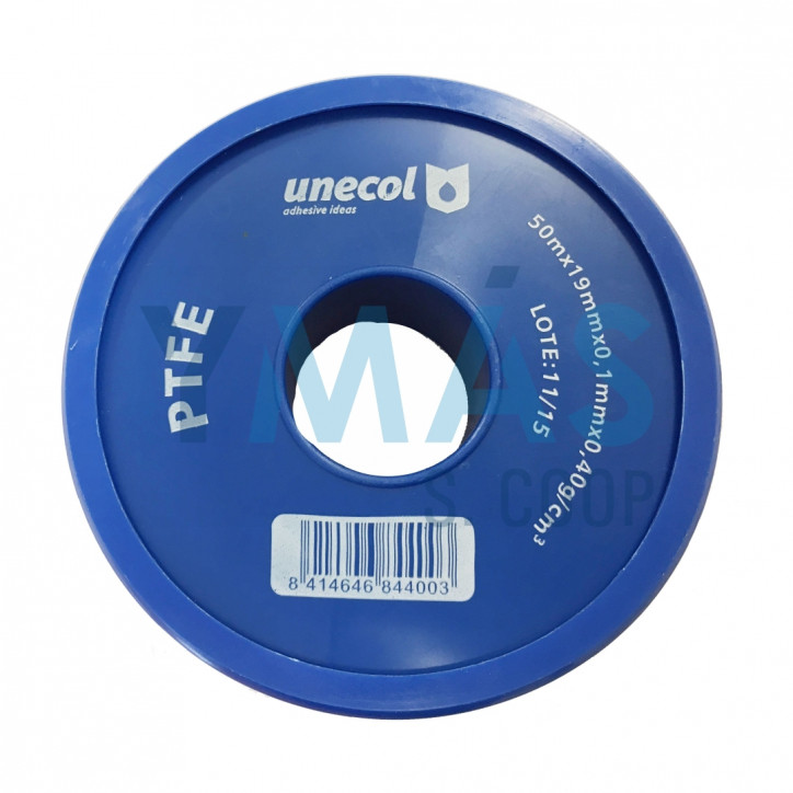 TEFLON CINTA 50M X 19MM X 0.1MM 0.40GR/CM3