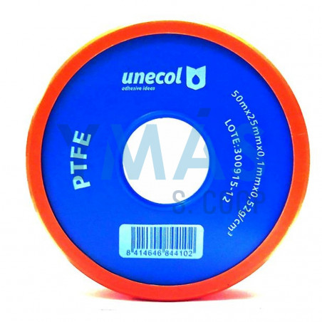 TEFLON CINTA 50M X 25MM X 0.1 0.52GR/CM3
