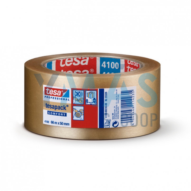 CINTA EMBALAJE PVC TESAPACK TRANSPARENTE 66M X50MM