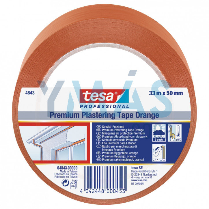 CINTA REVOCO PREMIUM MARCOS NARANJA 33M X 50MM