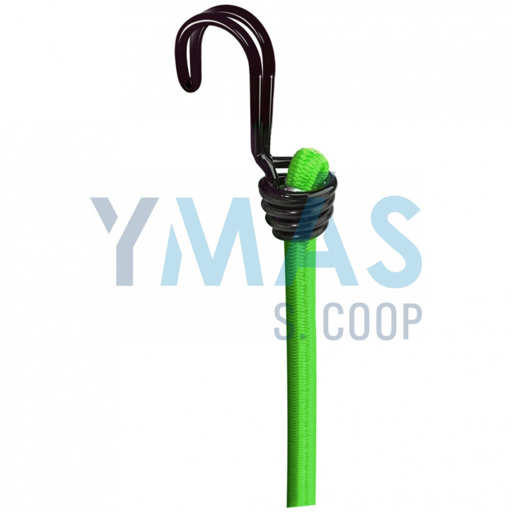 PULPO GOMA ELASTICAS 8MM 80CM VERDE 2 UNIDADES