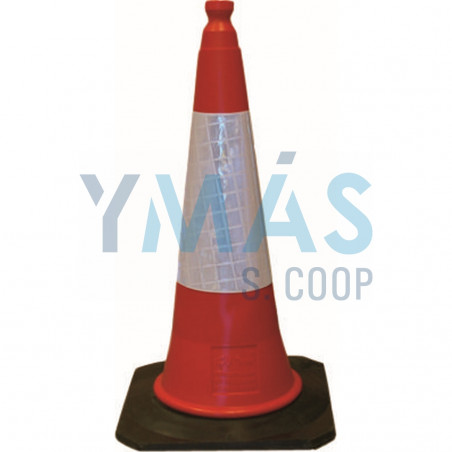 CONO SEÑALIZACION 75CM BANDA REFLECTANTE 2 PIEZAS